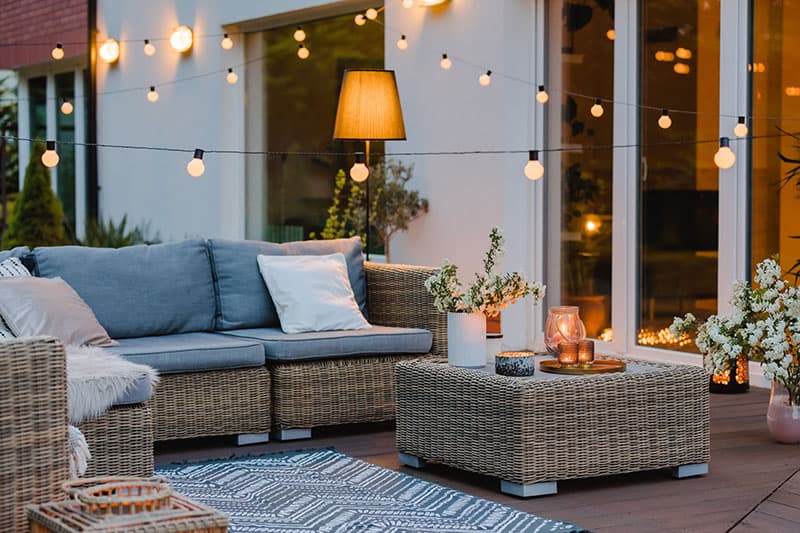 Complementi arredo giardino divanetto